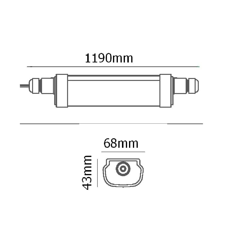 Prachotěsné svítidlo TRIPROOF TR120E 30W - náhled 4