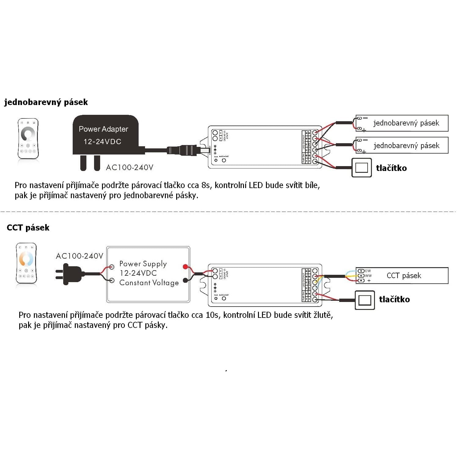 SMART přijímač dimLED ZIGBEE PR 2K 2v1 - náhled 5