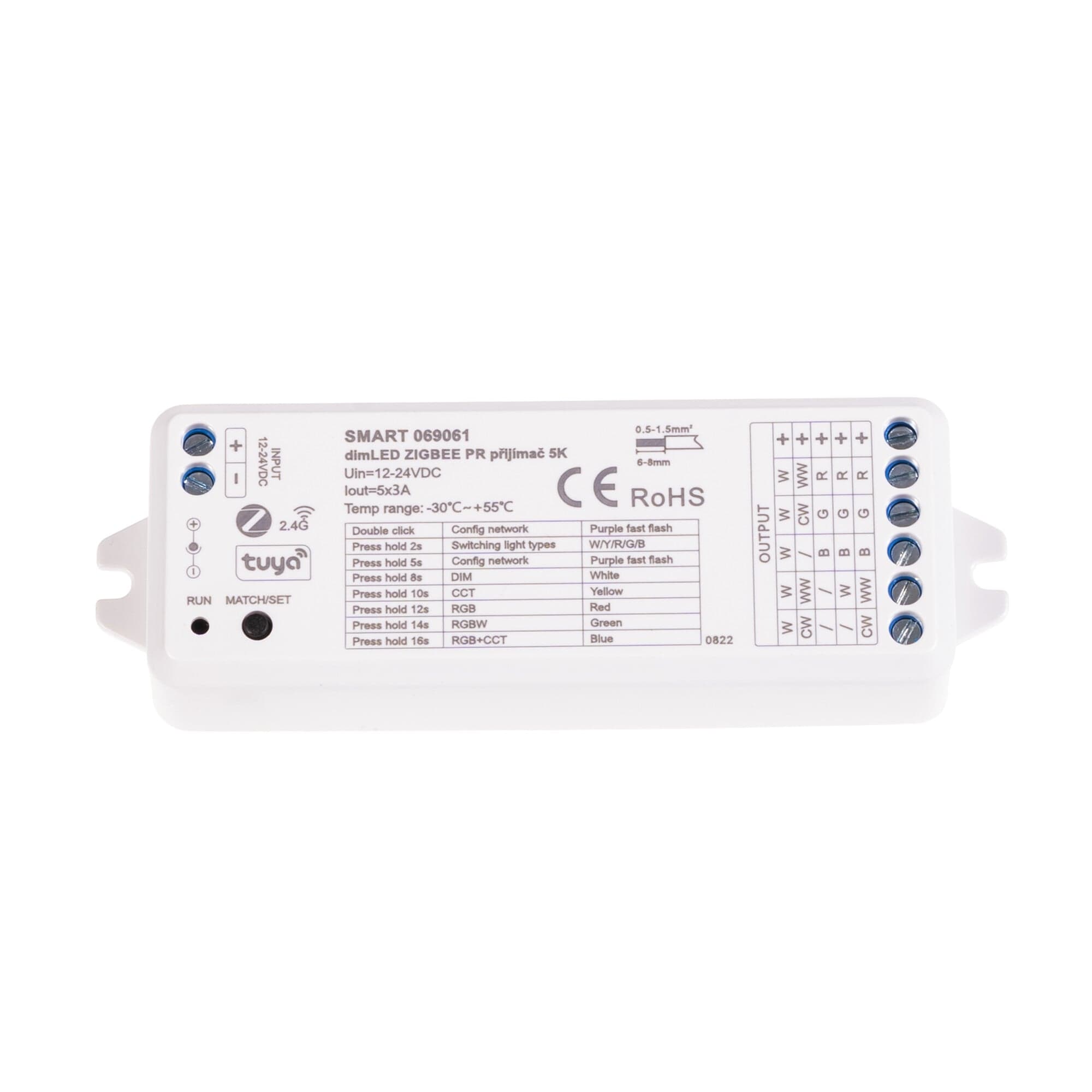 SMART přijímač dimLED ZIGBEE PR 5K 5v1 - náhled 4