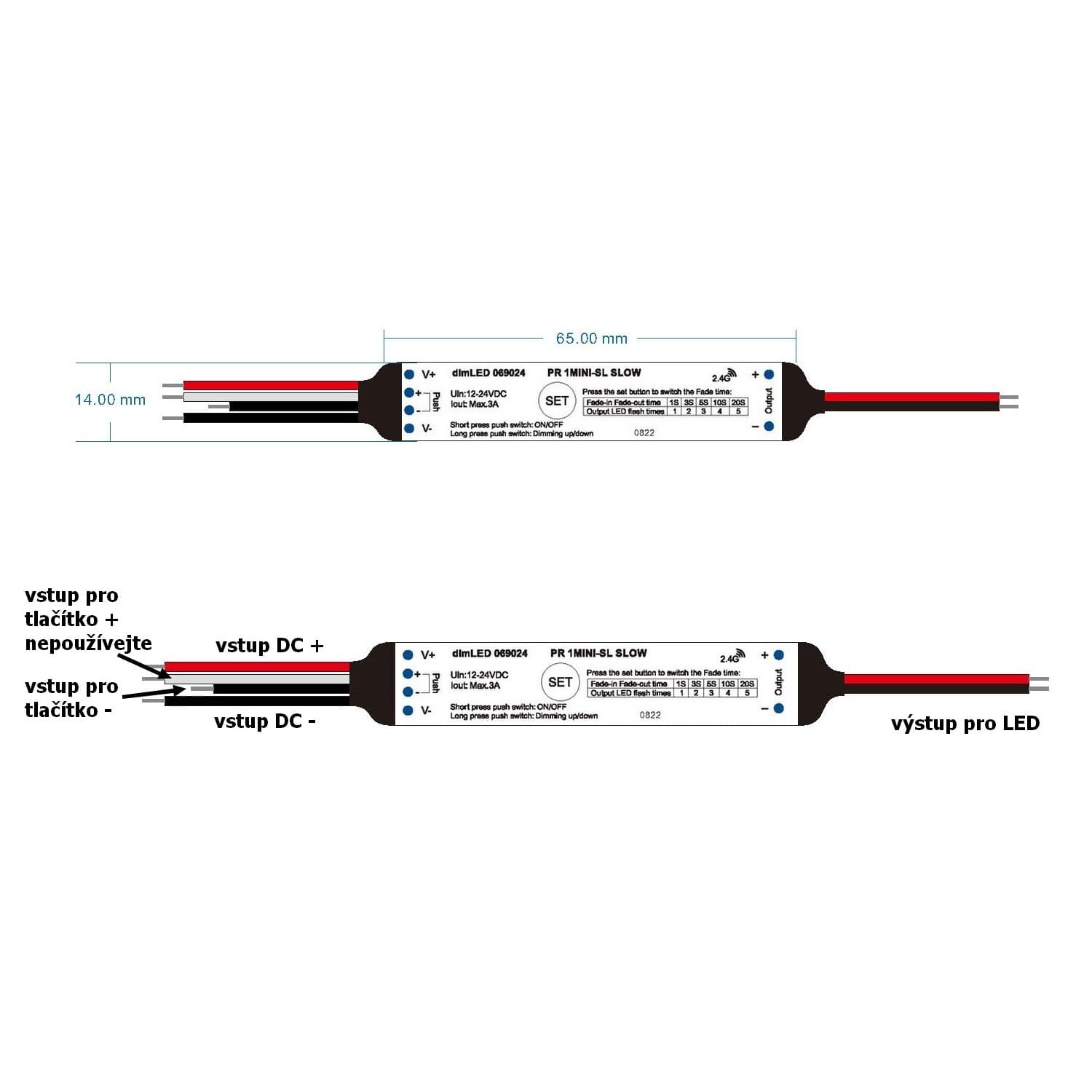Přijímač dimLED PR 1MINI-SL SLOW - náhled 3