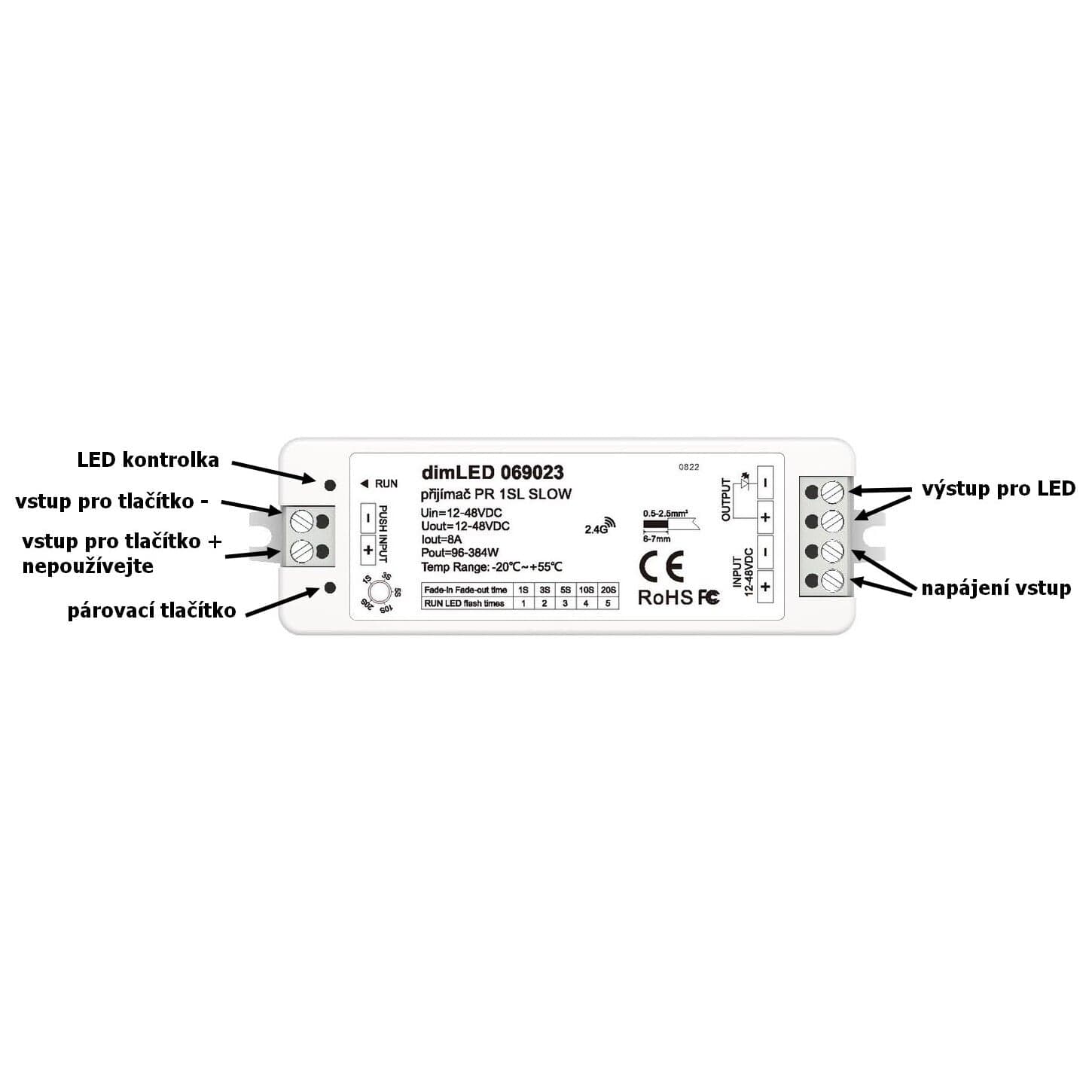 Přijímač dimLED PR 1SL SLOW - náhled 4