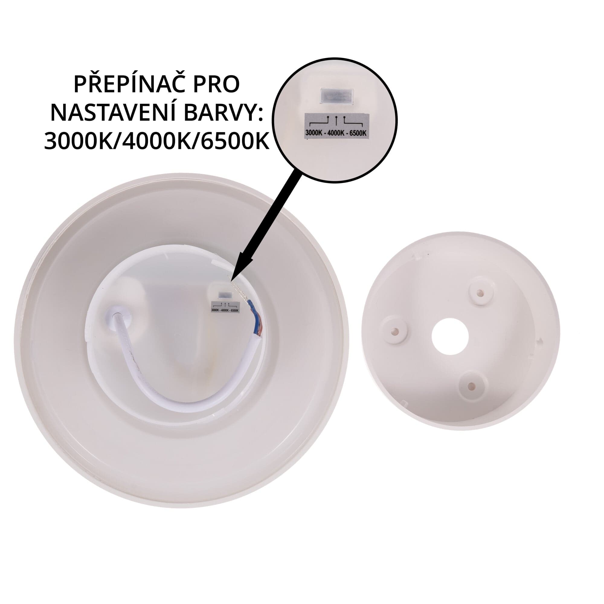 LED nástěnné svítidlo EKLIPSO W bílé - náhled 2