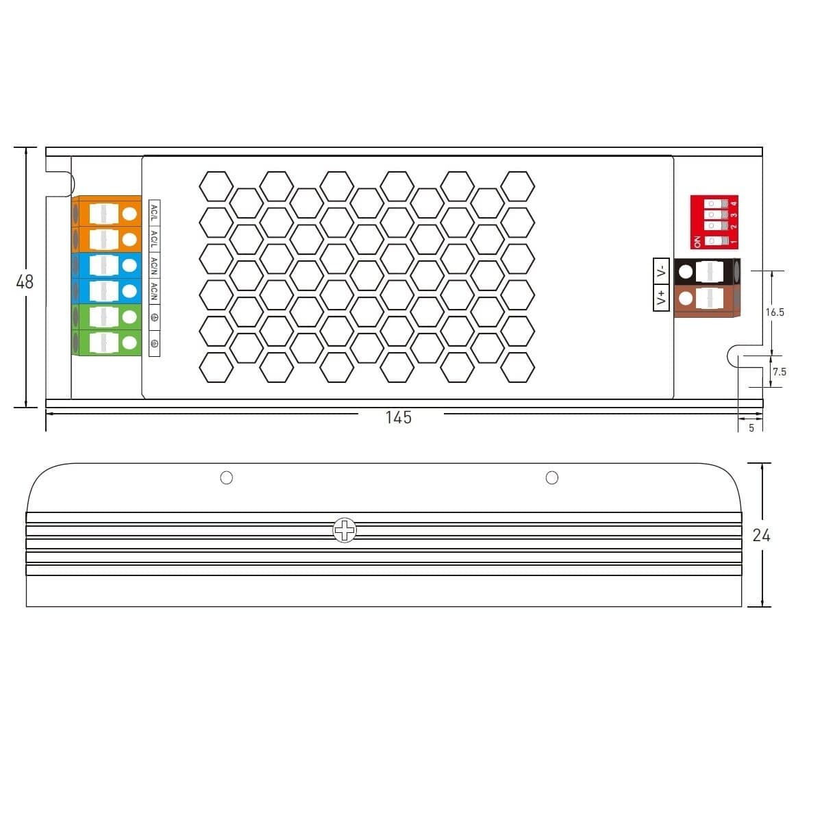 LED zdroj 12V 100W zdroj INTELI-12-100 - náhled 4
