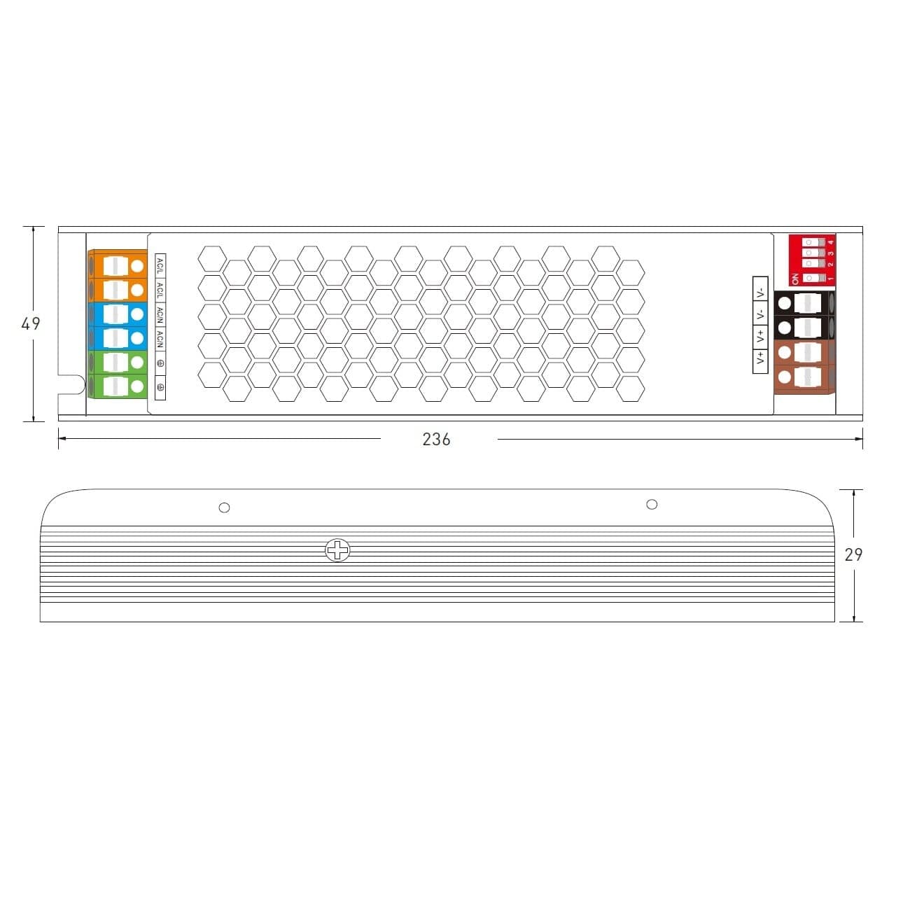 LED zdroj 12V 400W zdroj INTELI-12-400 - náhled 3