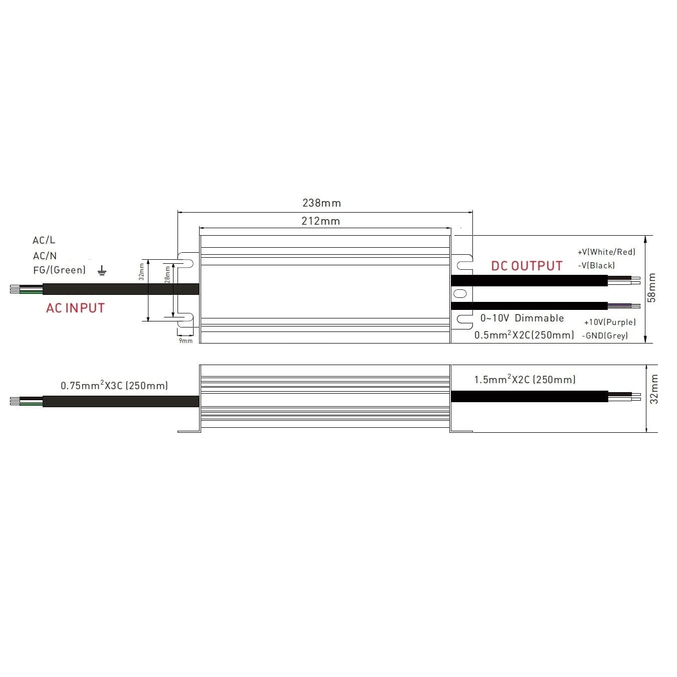 Stmívatelný napěťový zdroj DIM67 12V 200W - náhled 3