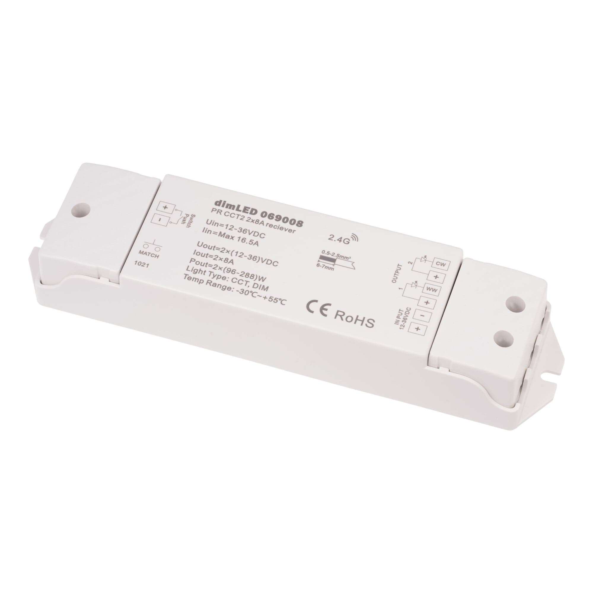 Přijímač dimLED PR CCT2 2v1