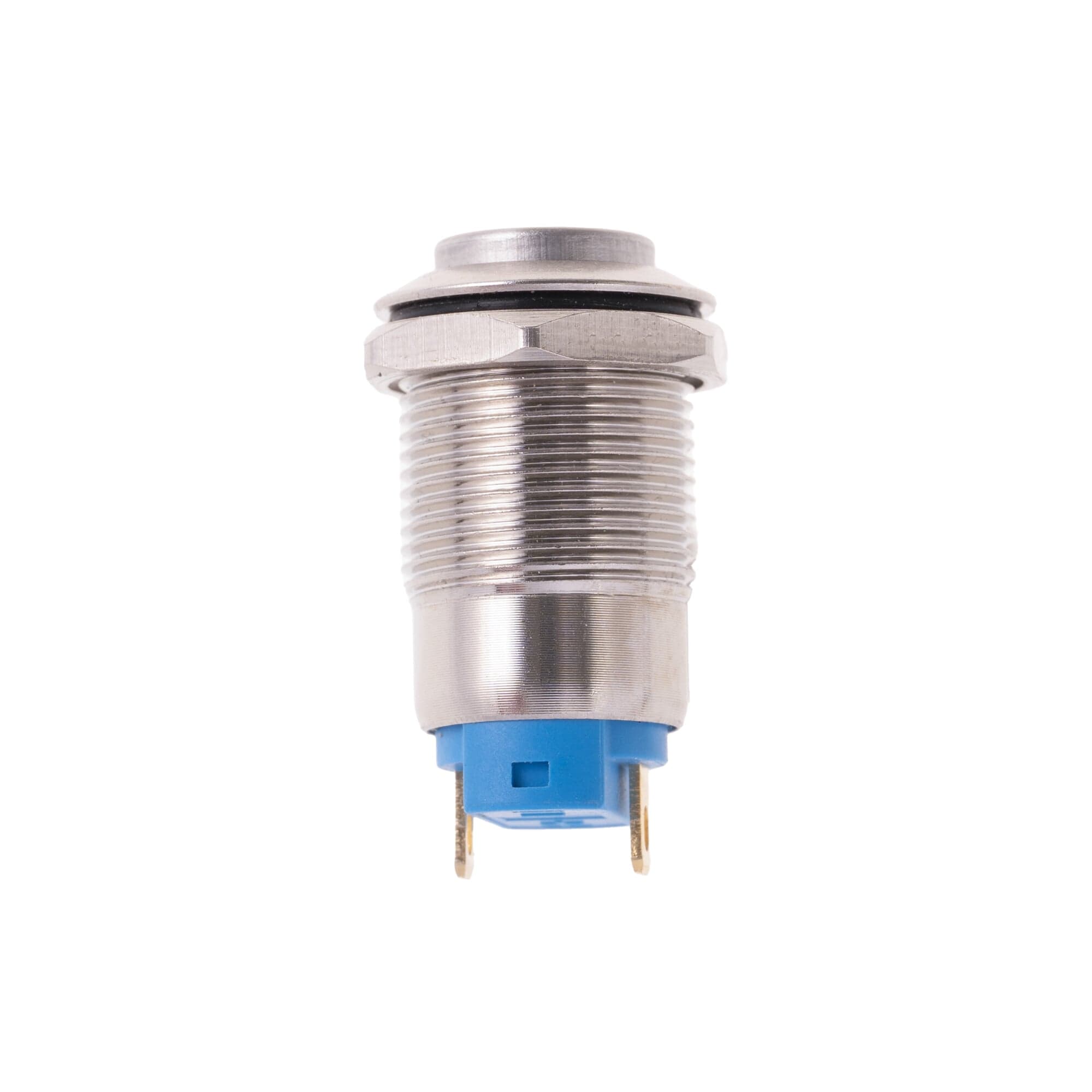 Tlačítkový vypínač M12 250V/5A kovový - náhled 3
