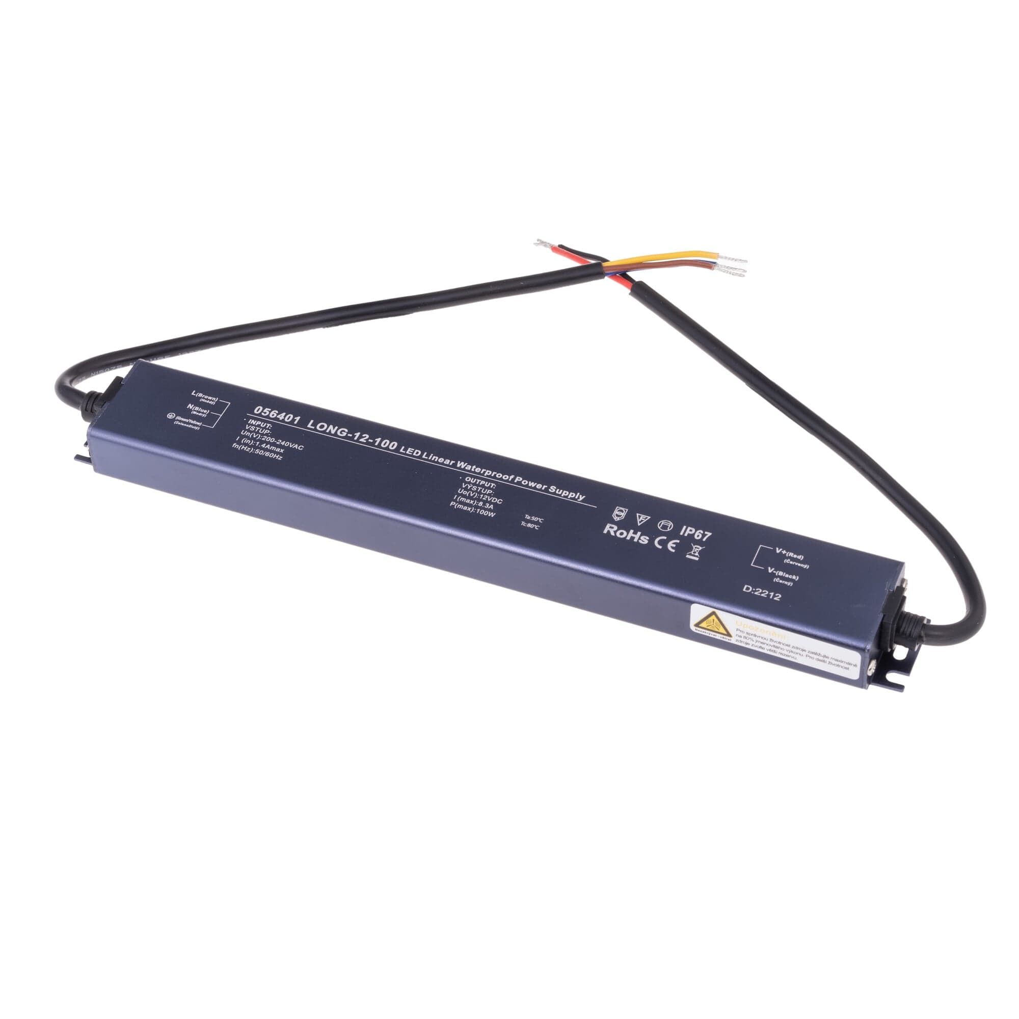 LED zdroj 12V 100W LONG-12-100 - náhled 3