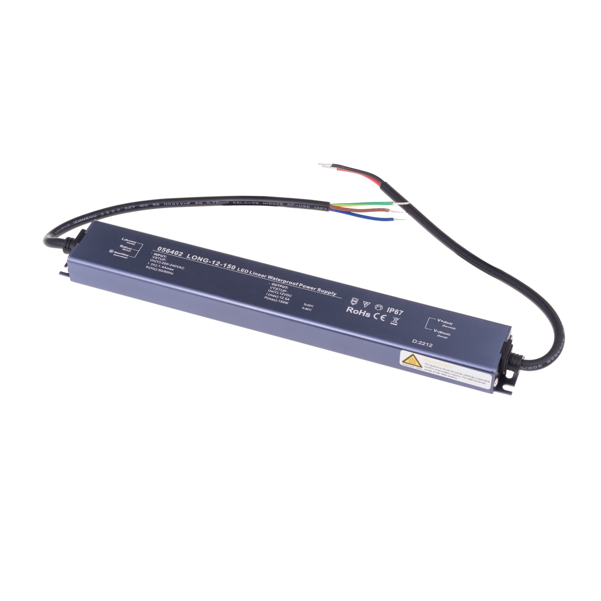 LED zdroj 12V 150W LONG-12-150 - náhled 3