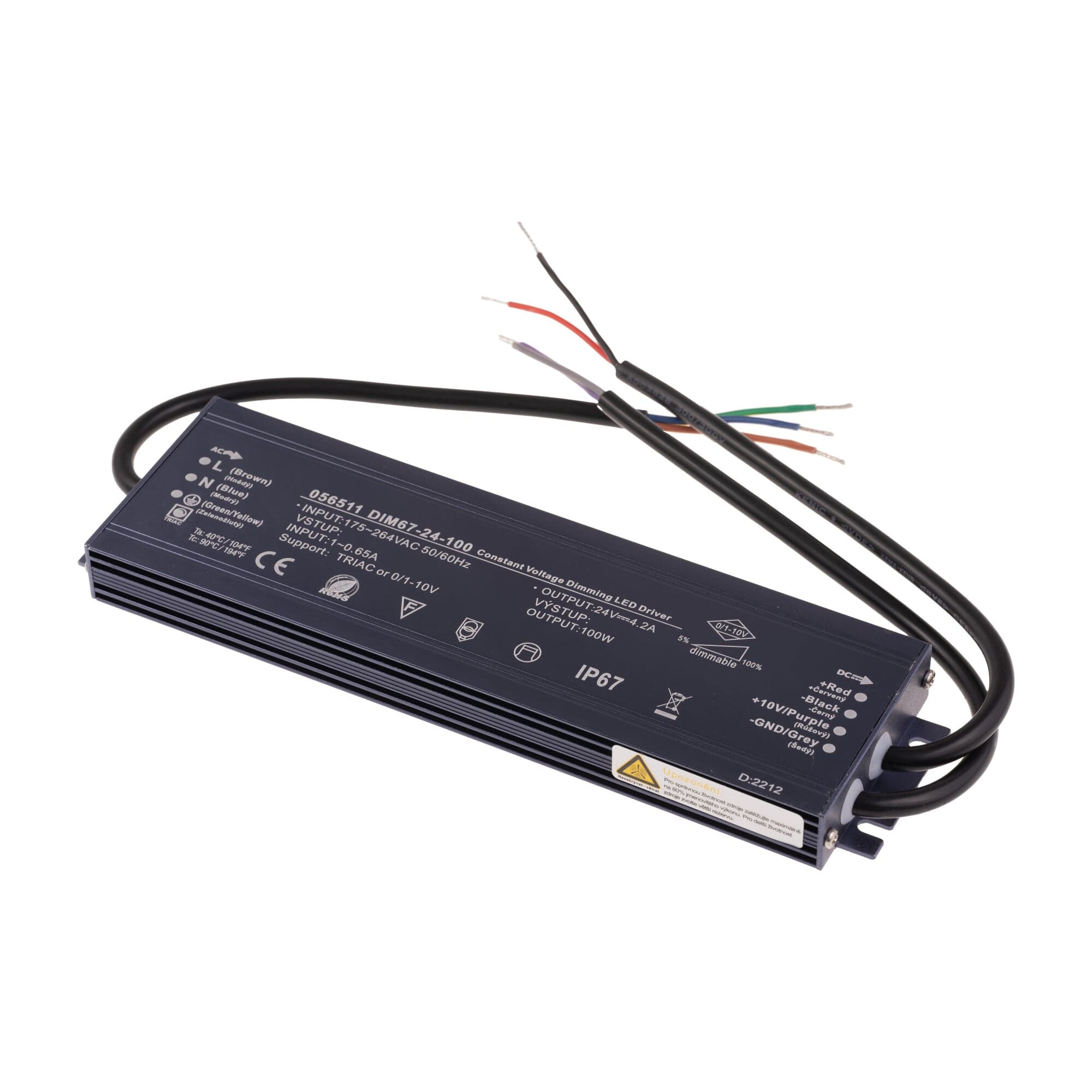 LED zdroj 24V 100W zdroj DIM67-24-100 - náhled 1