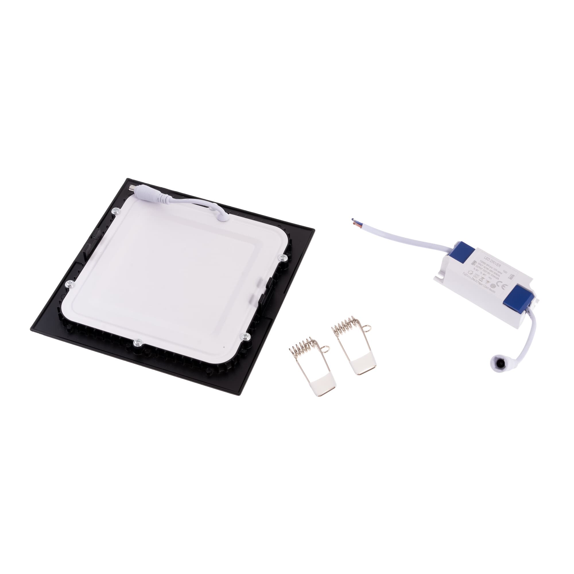 BSN12 LED panel 12W černý čtverec - Denní bílá - náhled 3