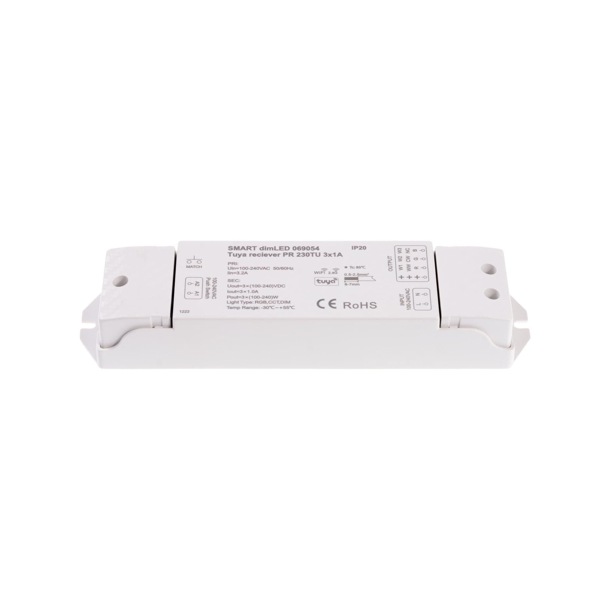 SMART přijímač dimLED Tuya PR 230TU 3x1A - náhled 2
