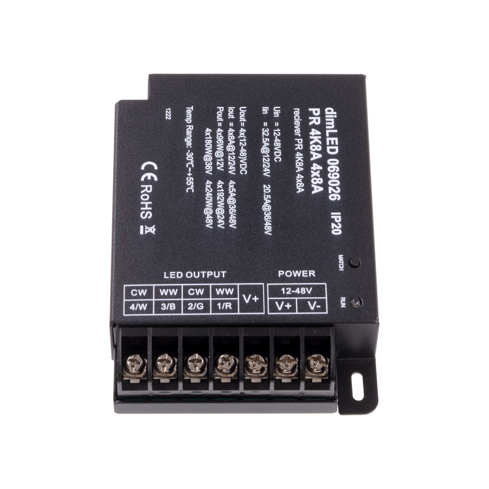 Přijímač dimLED PR 4K8A 4v1 - náhled 3