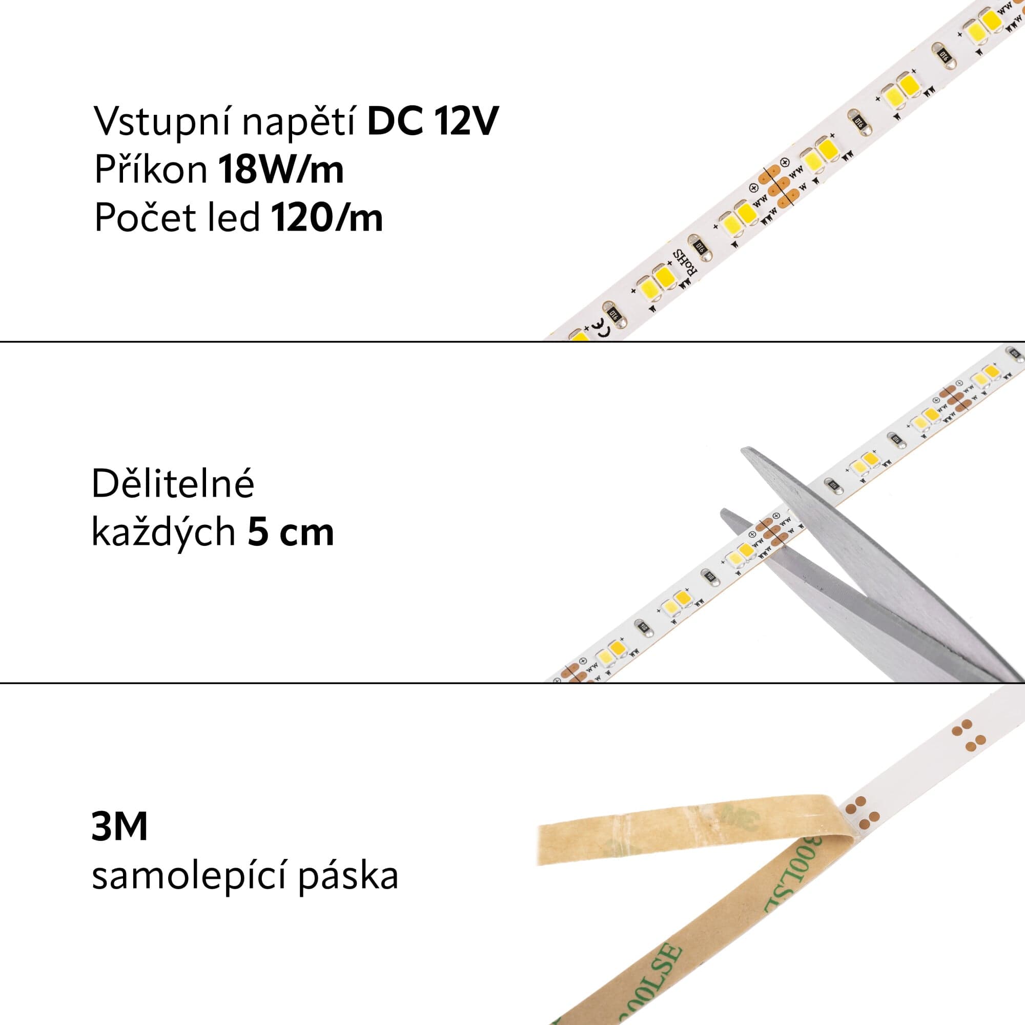 LED pásek CCT CCT18W12V záruka 3 roky - náhled 5