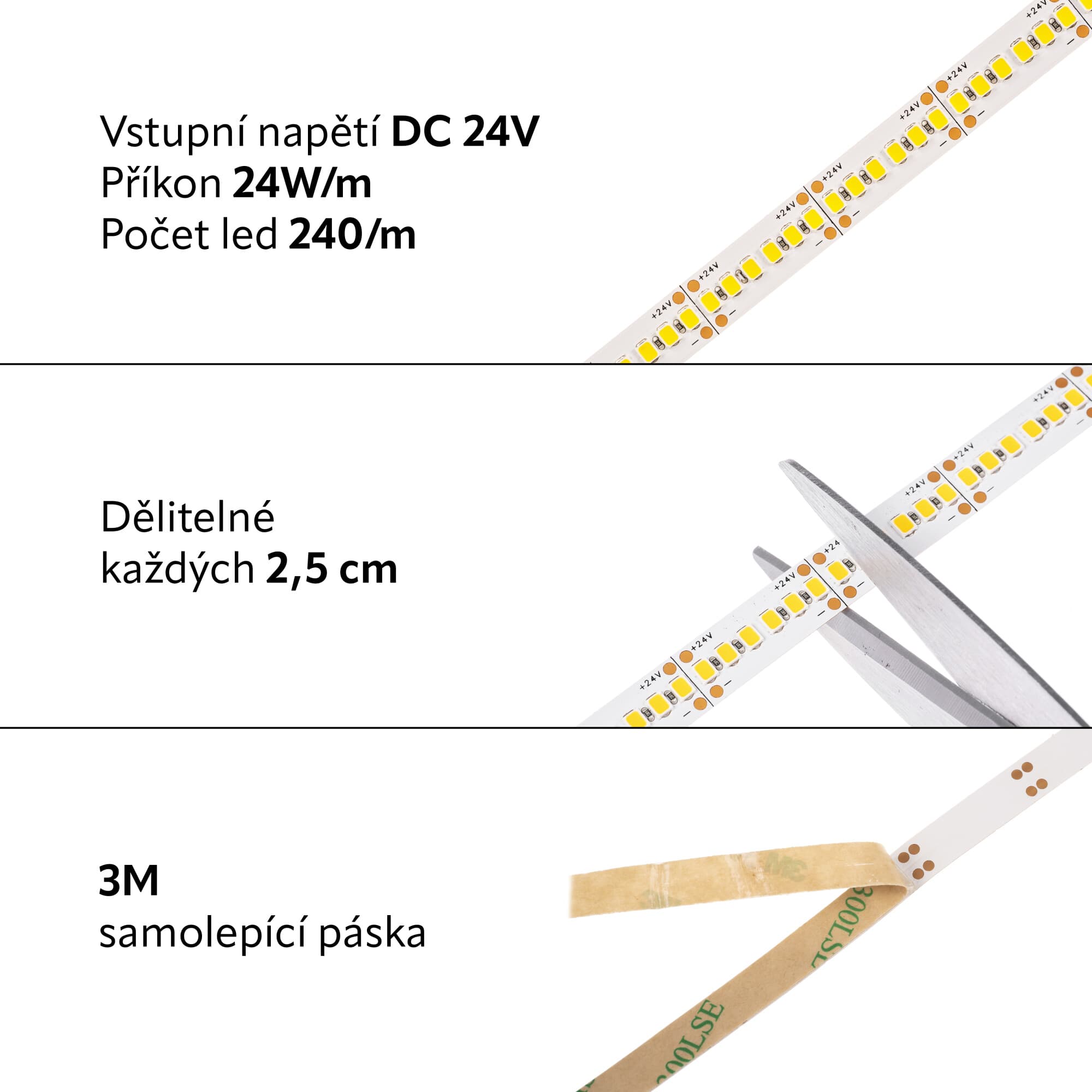 LED pásek 24LINE24024 - Denní bílá - náhled 5