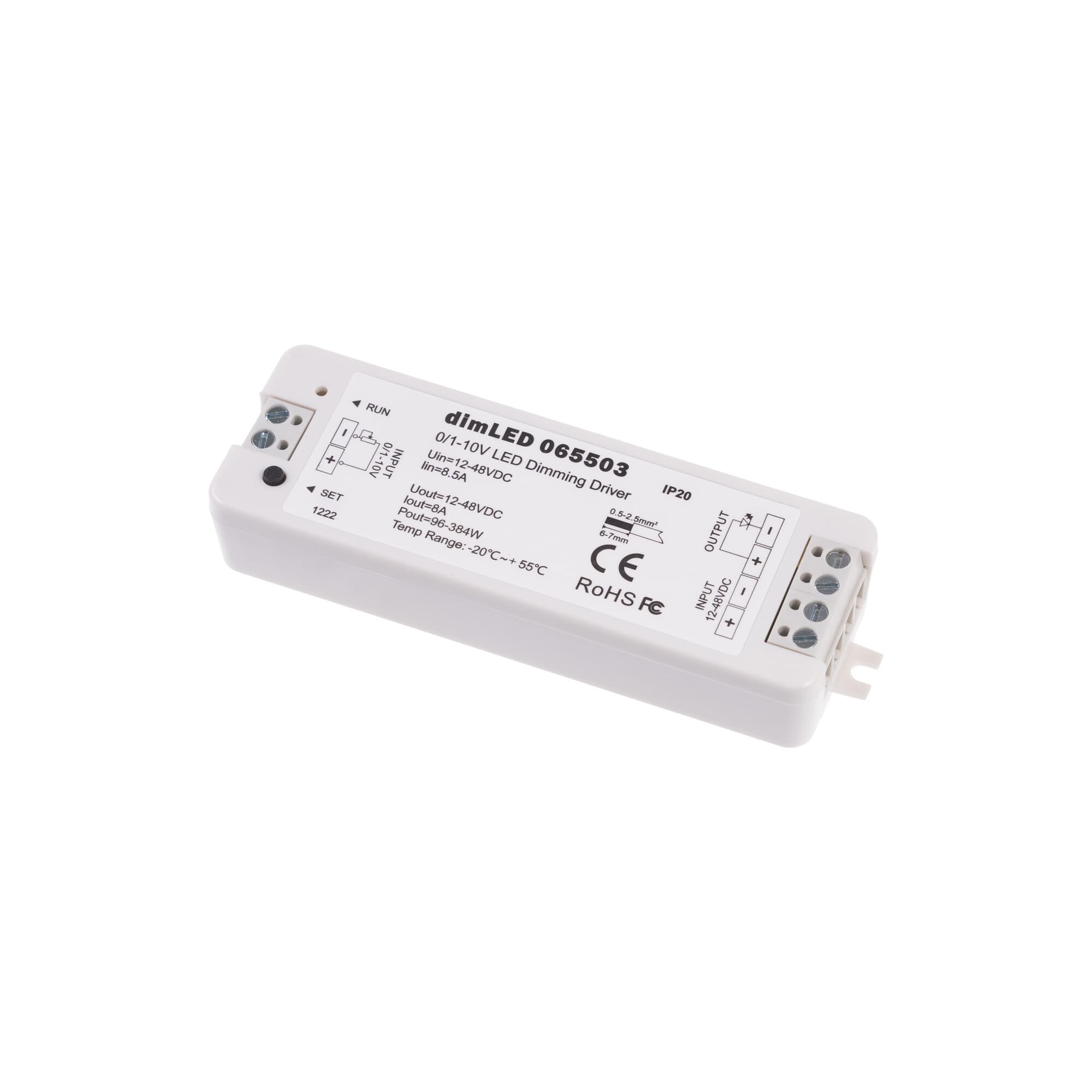dimLED stmívač 0/1-10V 8A