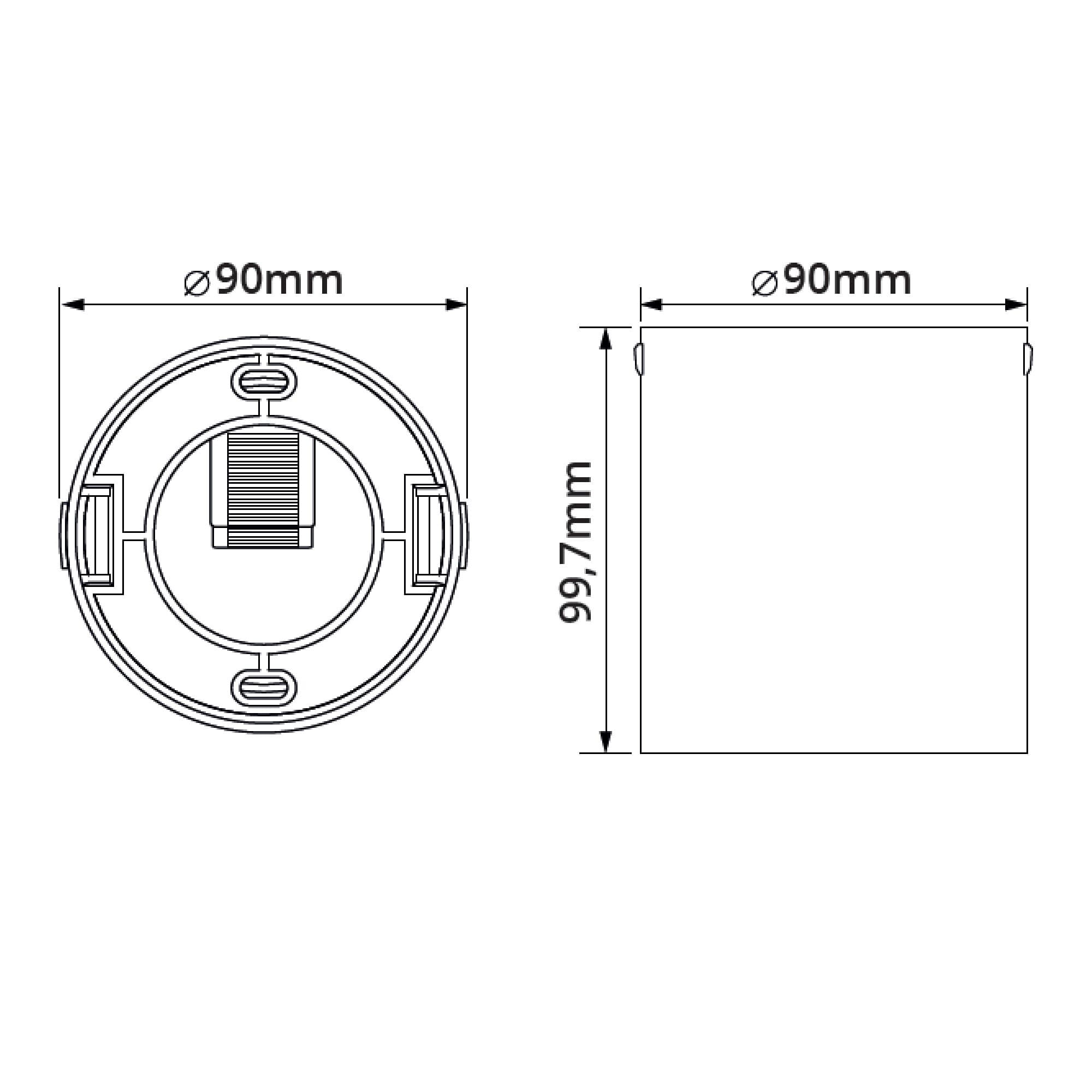 Přisazené LED svítidlo CCT TUBO 8W bílé - náhled 5