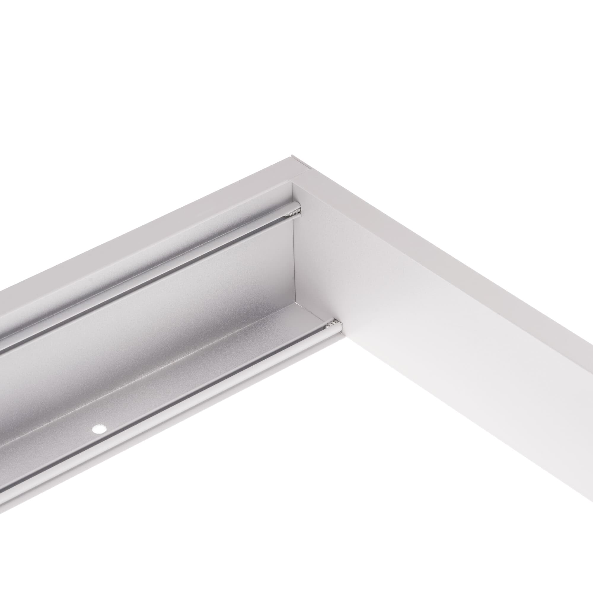 Rám LED panelu 30x120cm 65mm pro přisazení bílý - - náhled 4