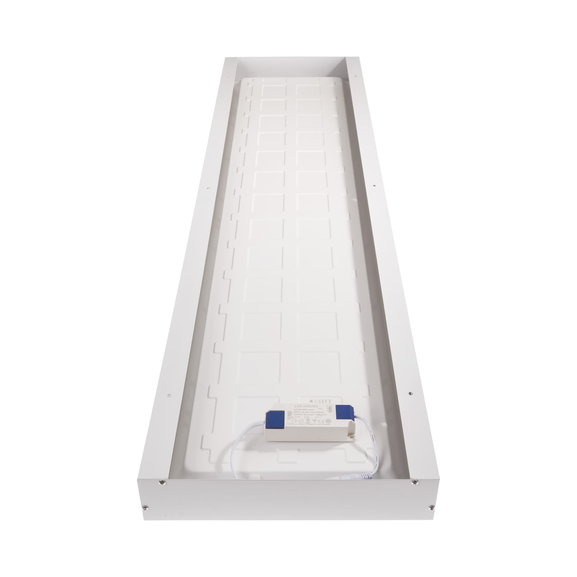 Rám LED panelu 30x120cm 65mm pro přisazení bílý - - náhled 5