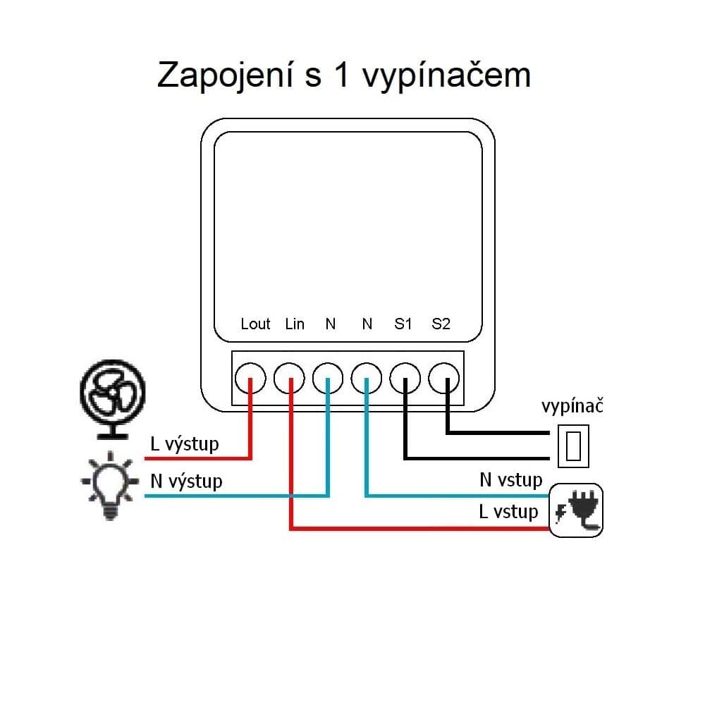 SMART Zigbee switch (spínač) ZB2 - náhled 2