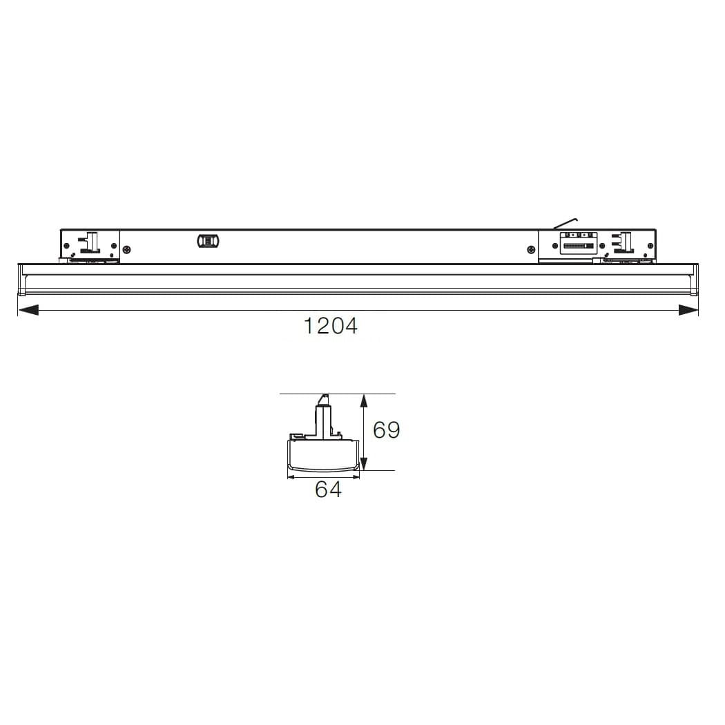 Lištové LED svítidlo TRITO LT120W 120° 54W bílé - náhled 3