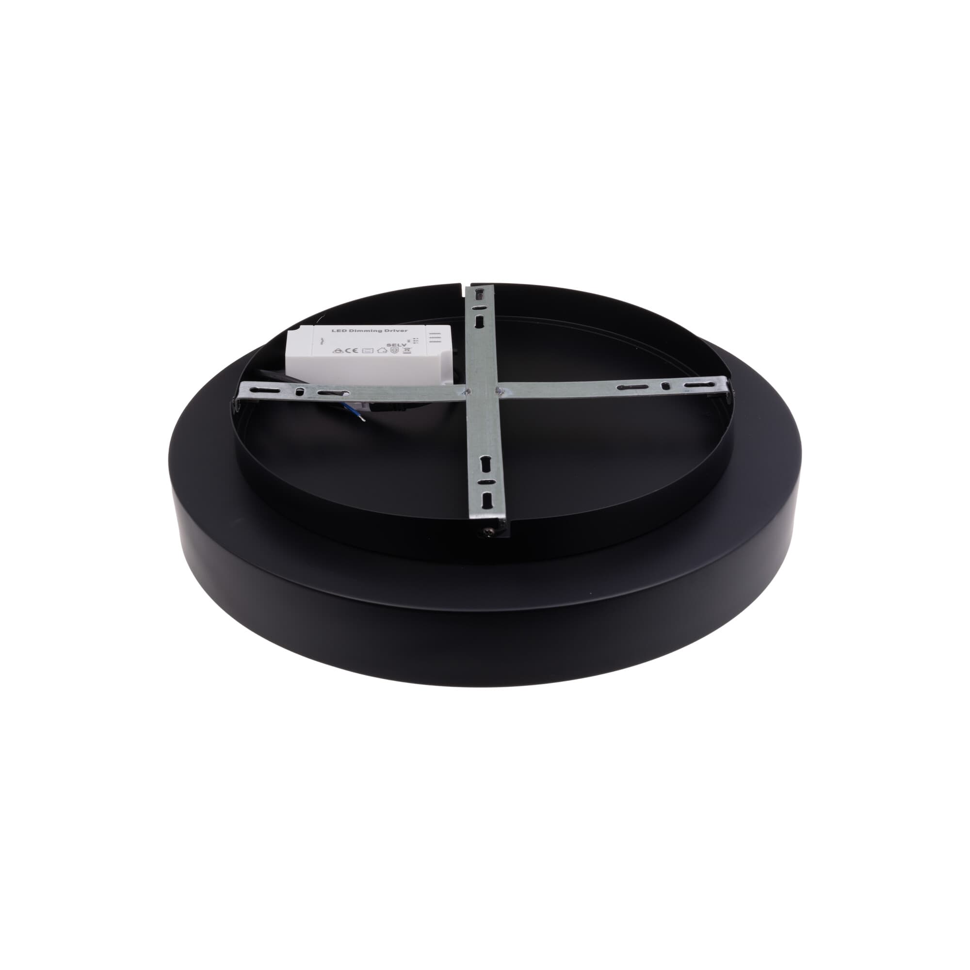 LED svítidlo ZULU 48W CCT kulaté černé stropní - náhled 3