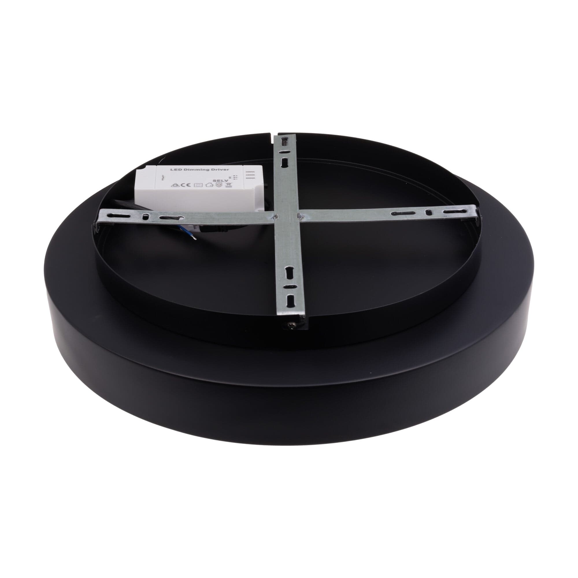 SMART Tuya LED svítidlo ZULU 60W CCT kulaté černé - náhled 2