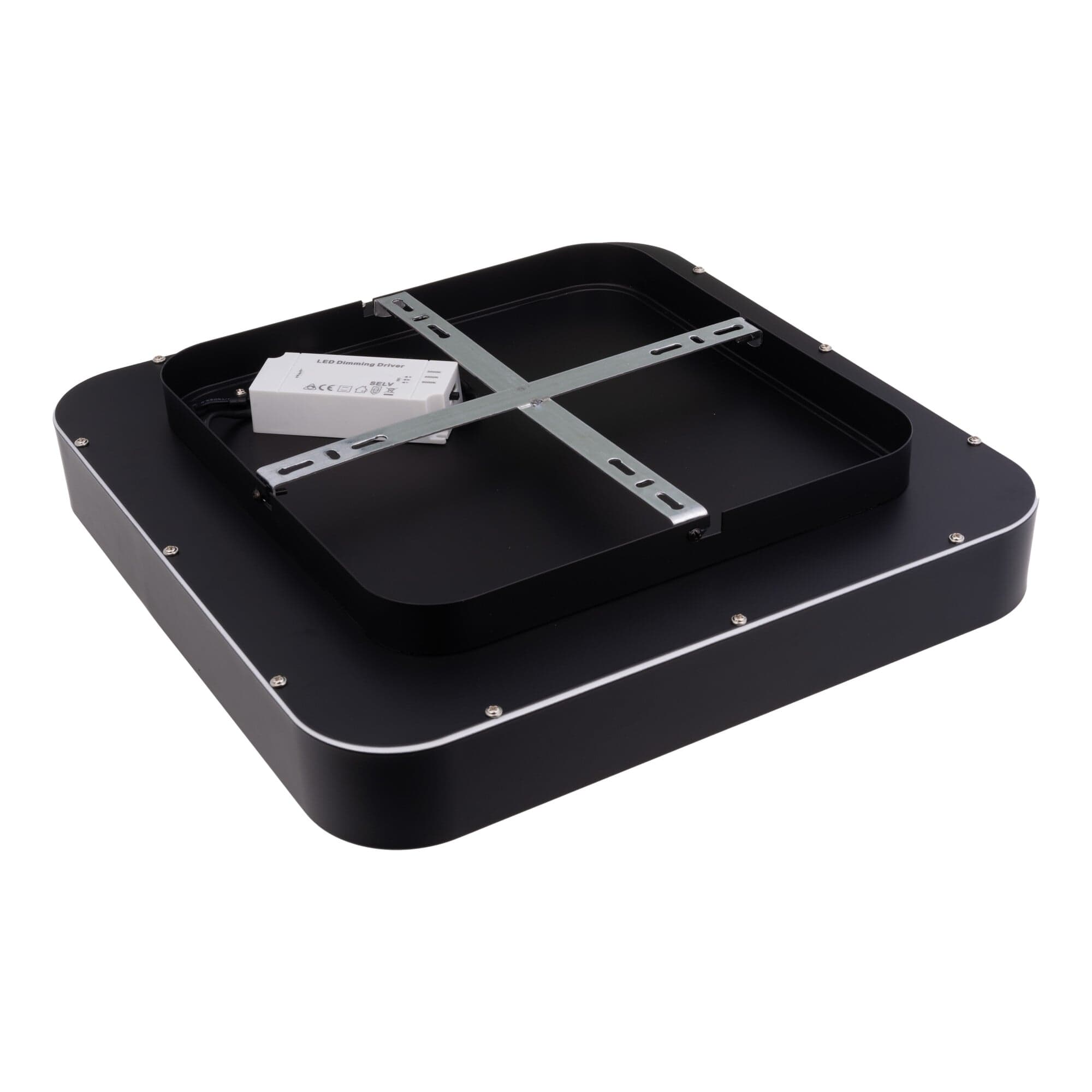 LED svítidlo ZULU 60W CCT hranaté černé stropní - náhled 3