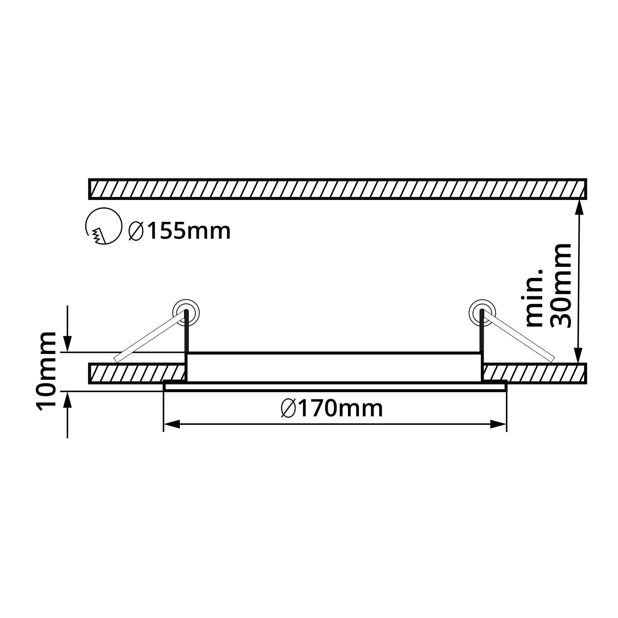 BLN12 LED panel 12W kulatý - Denní bílá - náhled 3