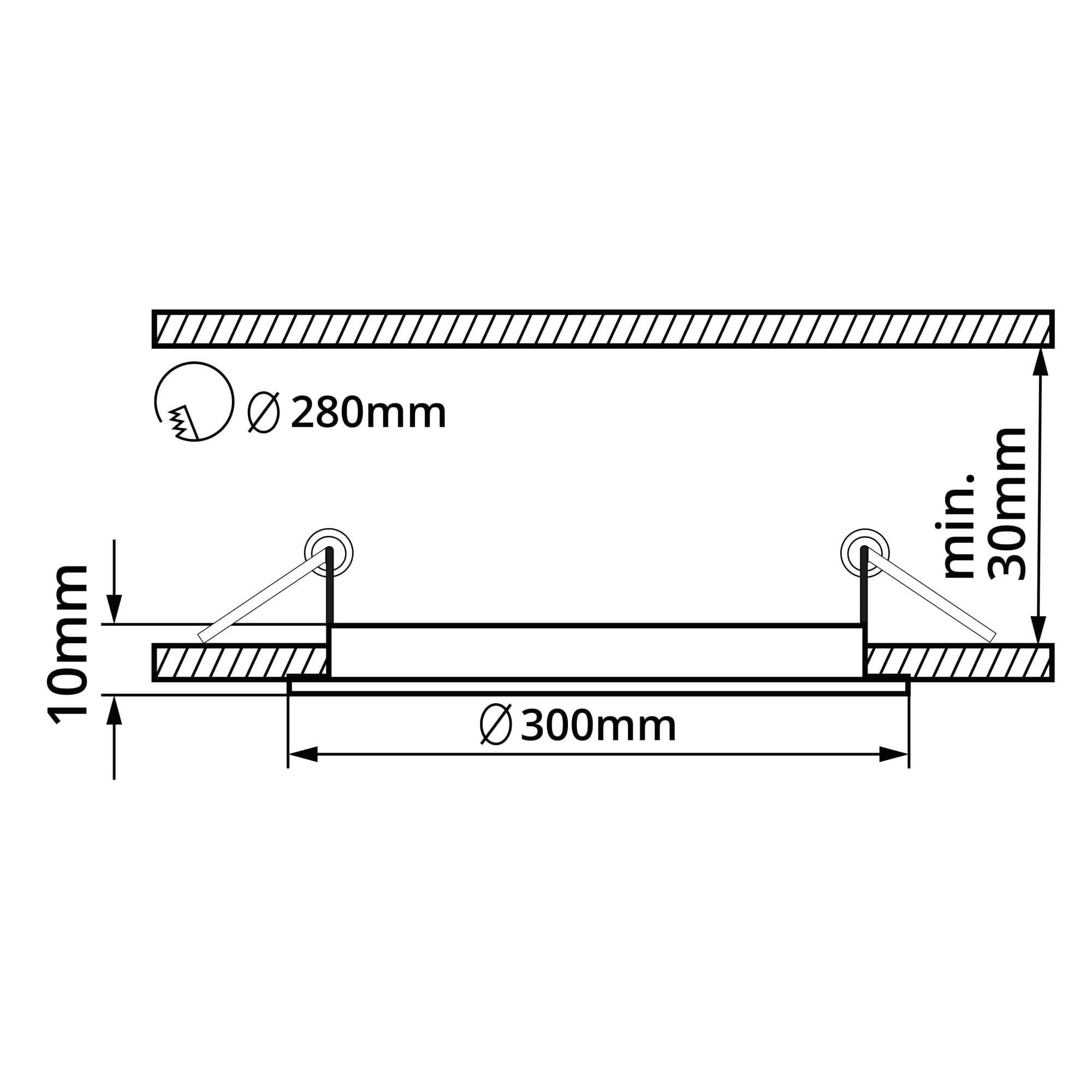 BLN24 LED panel 24W kulatý - Denní bílá - náhled 3