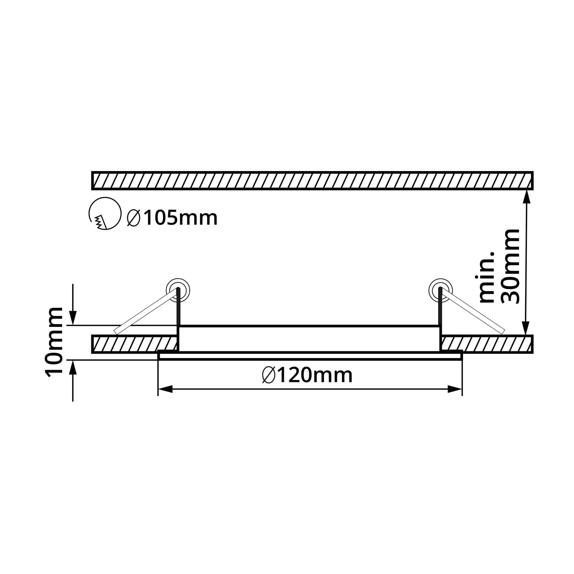 BLN6 LED panel 6W kulatý 120mm - Denní bílá - náhled 3