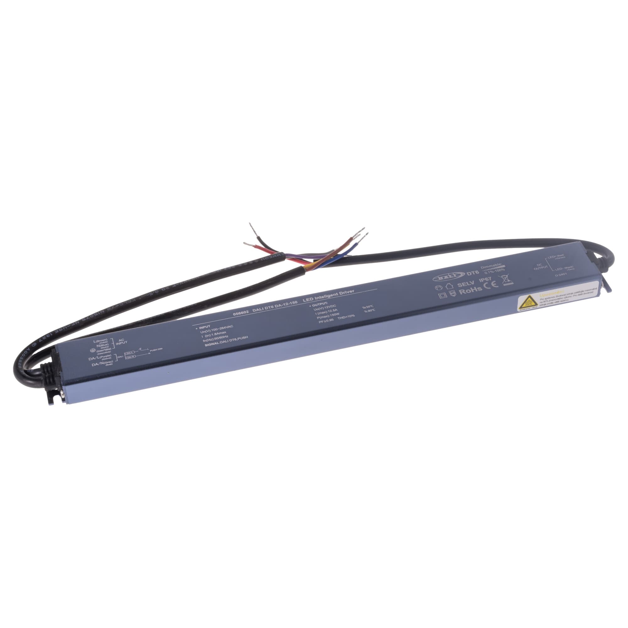 DALI LED zdroj 12V 150W DT6 DA-12-150