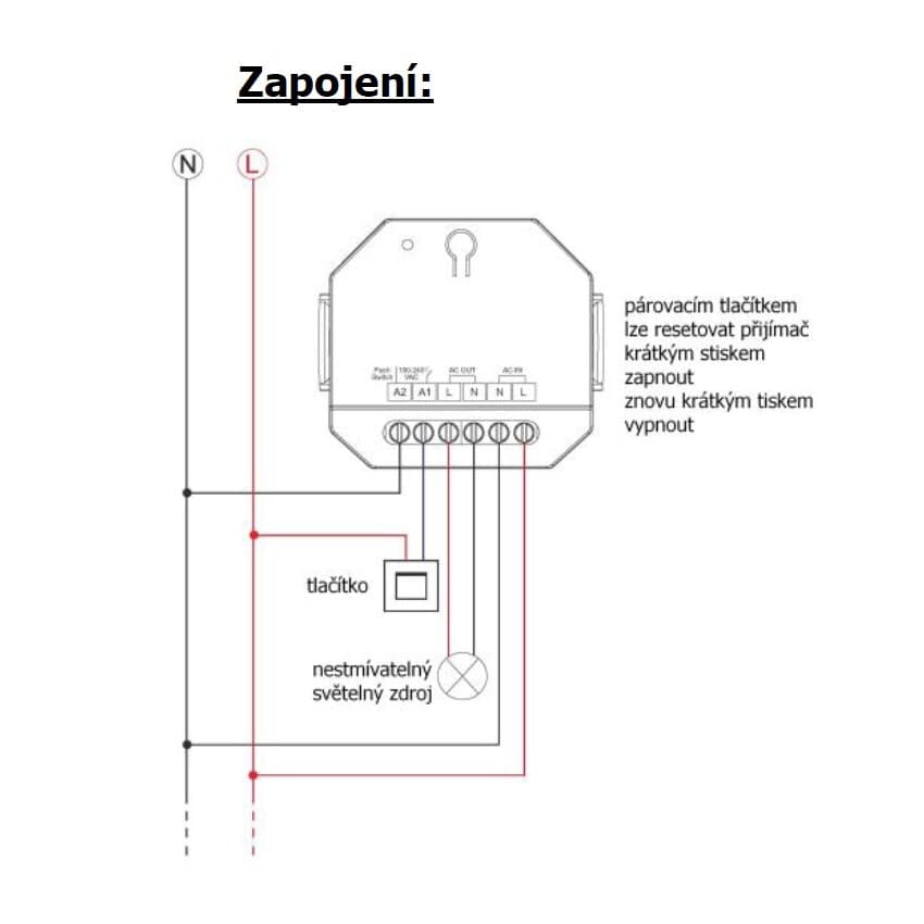 Spínač dimLED RF ACS15A - náhled 2