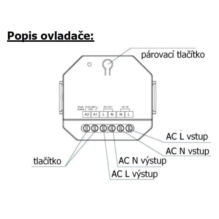 Spínač dimLED RF ACS15A - náhled 4