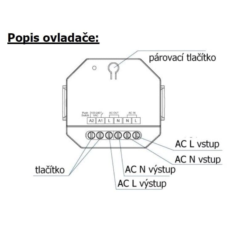 SMART spínač dimLED ZIGBEE PR SPZ15A - náhled 4