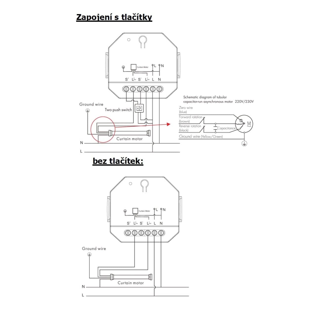 SMART spínač dimLED Zigbee ZSC1 pro rolety a žaluzie - náhled 4