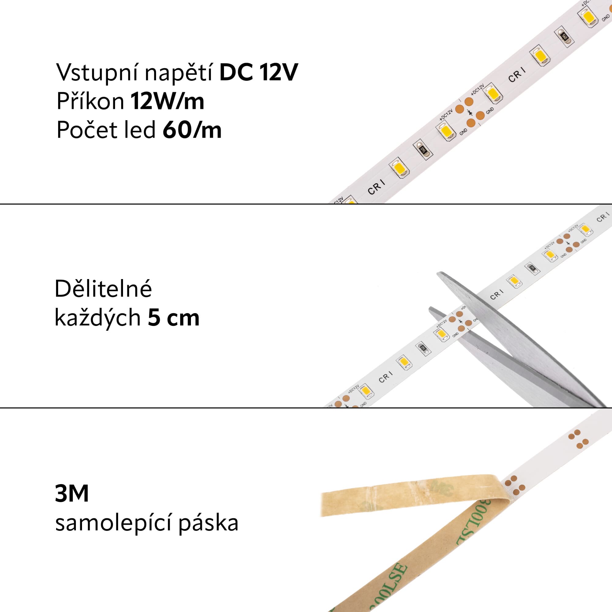 LED pásek CRI-300 vnitřní záruka 3 roky - náhled 5