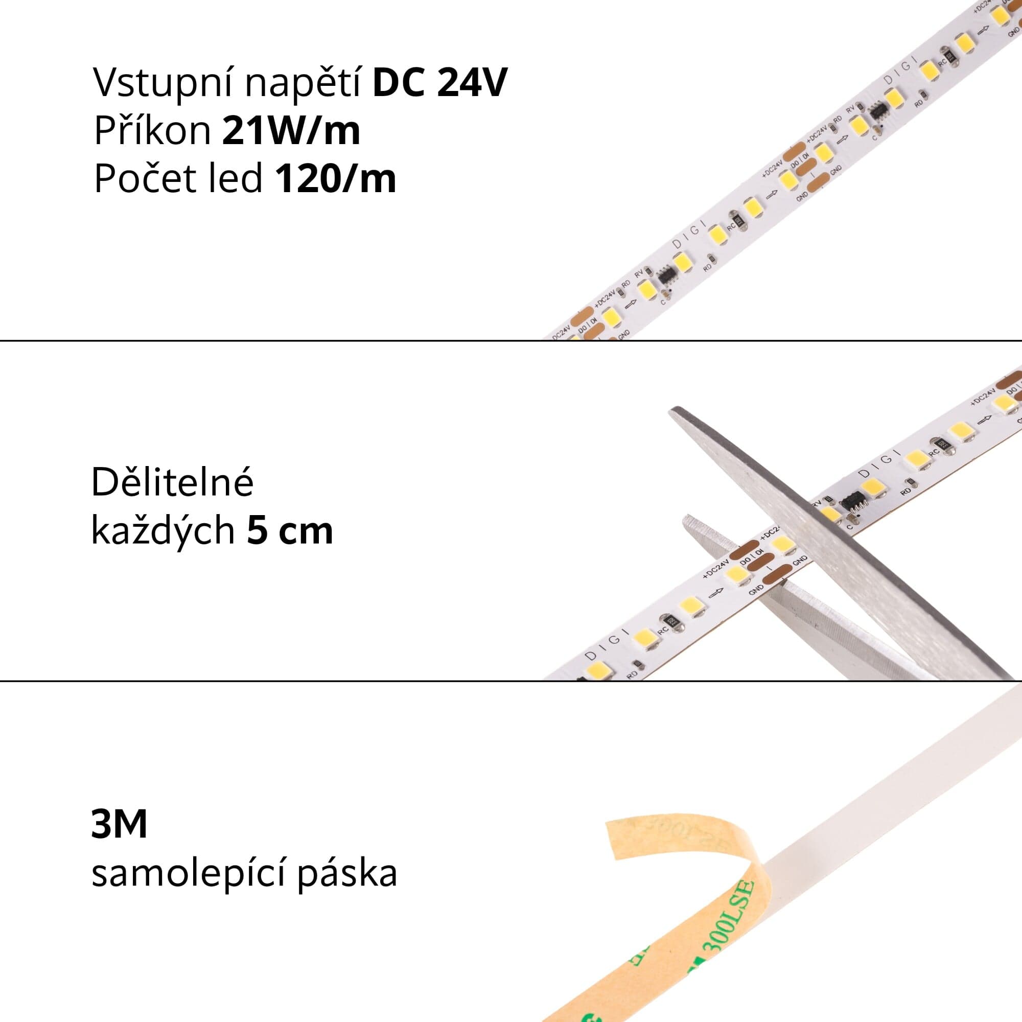 LED pásek digitální 24DIGI21 WS2811 - náhled 2