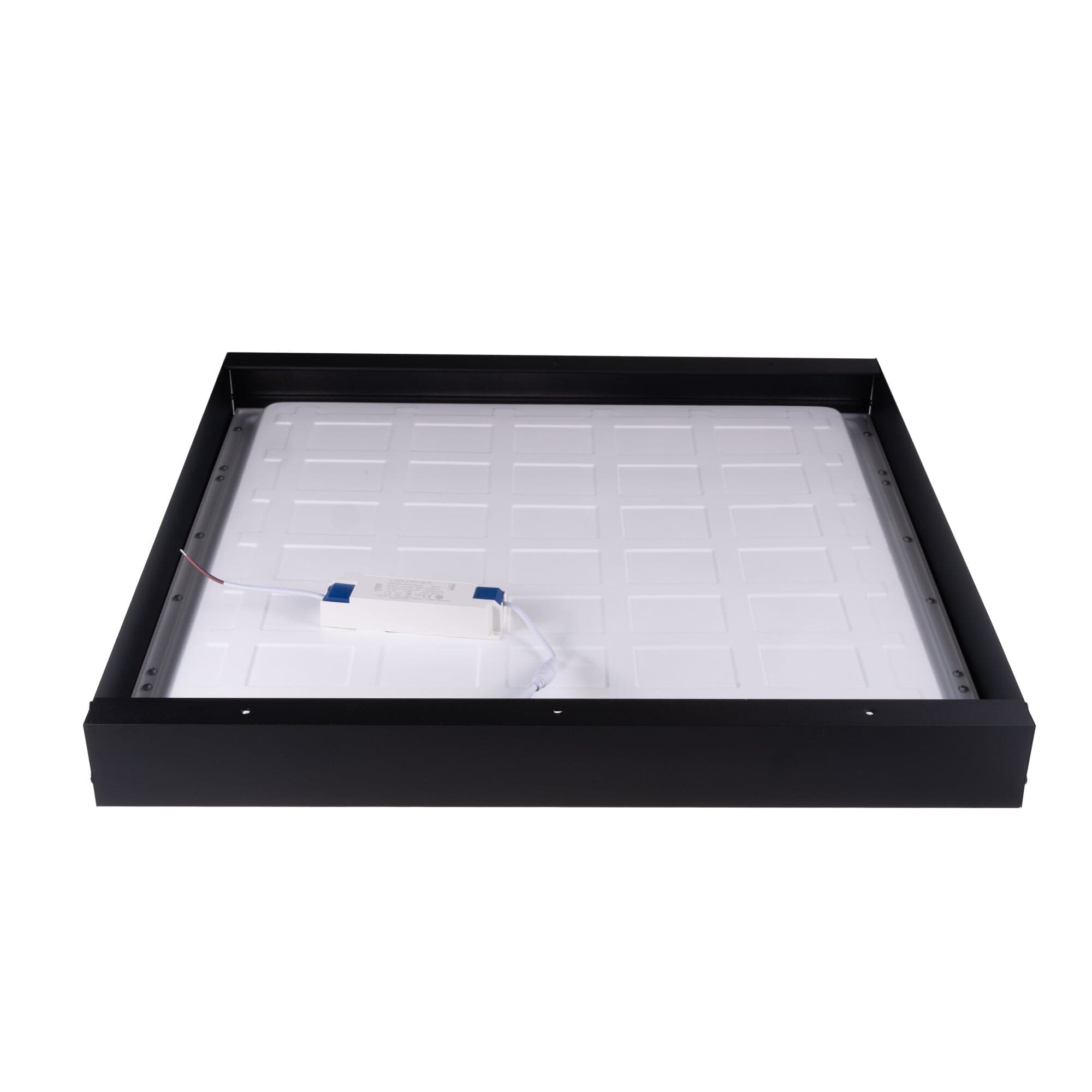 Rám LED panelu 60x60cm 65mm pro přisazení černý - - náhled 3