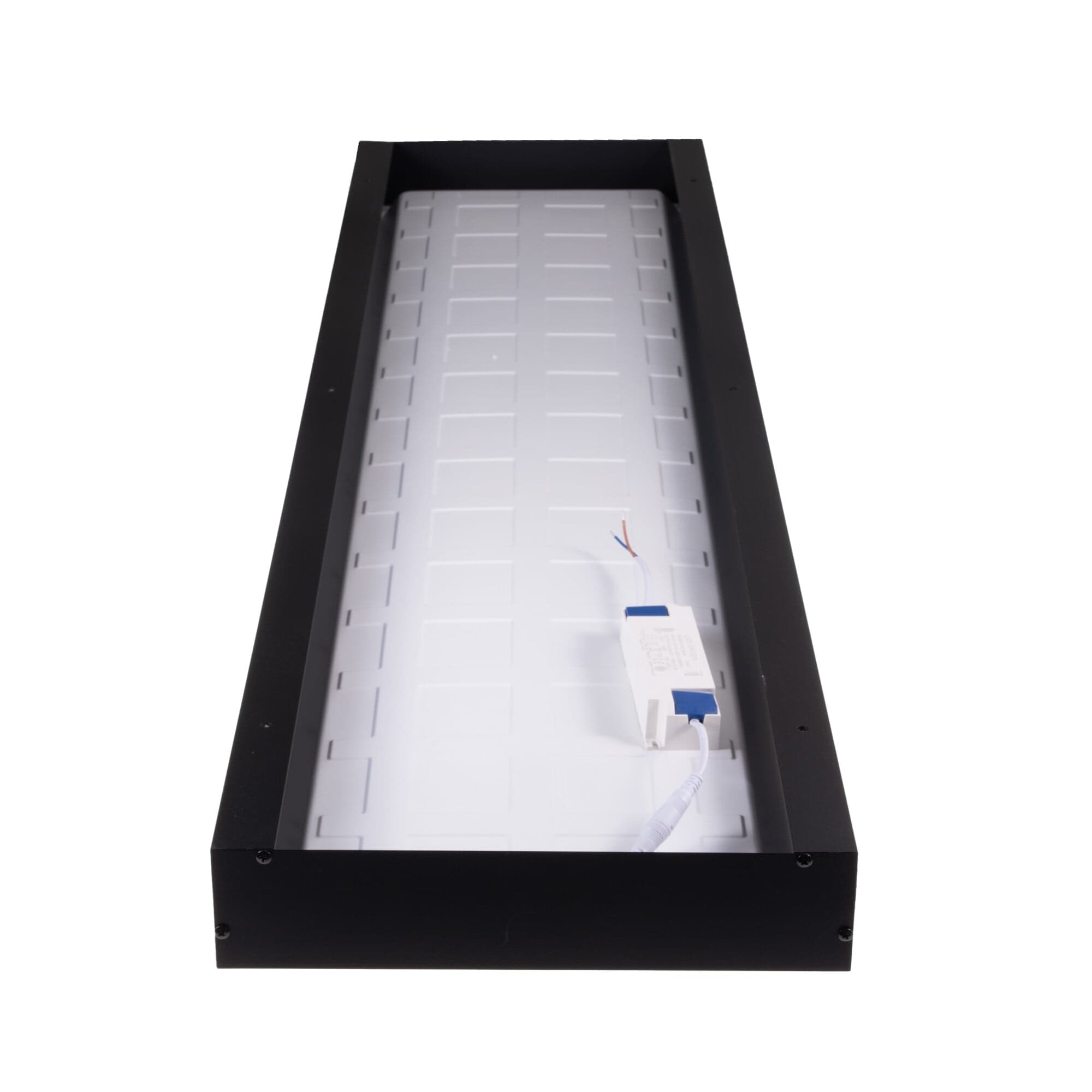 Rám LED panelu 30x120cm 65mm pro přisazení černý - - náhled 5