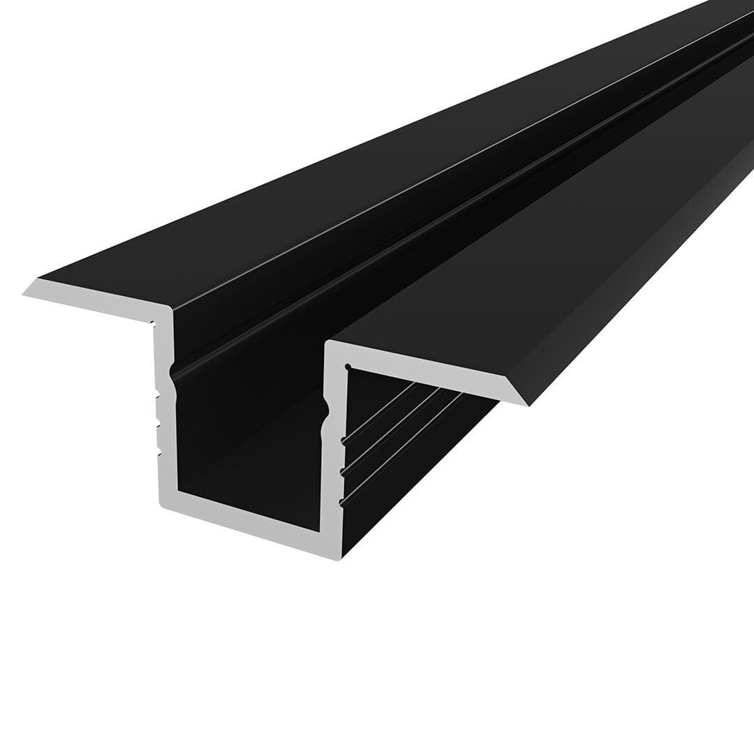 LED profil P6-4 černý mini vestavný - náhled 5