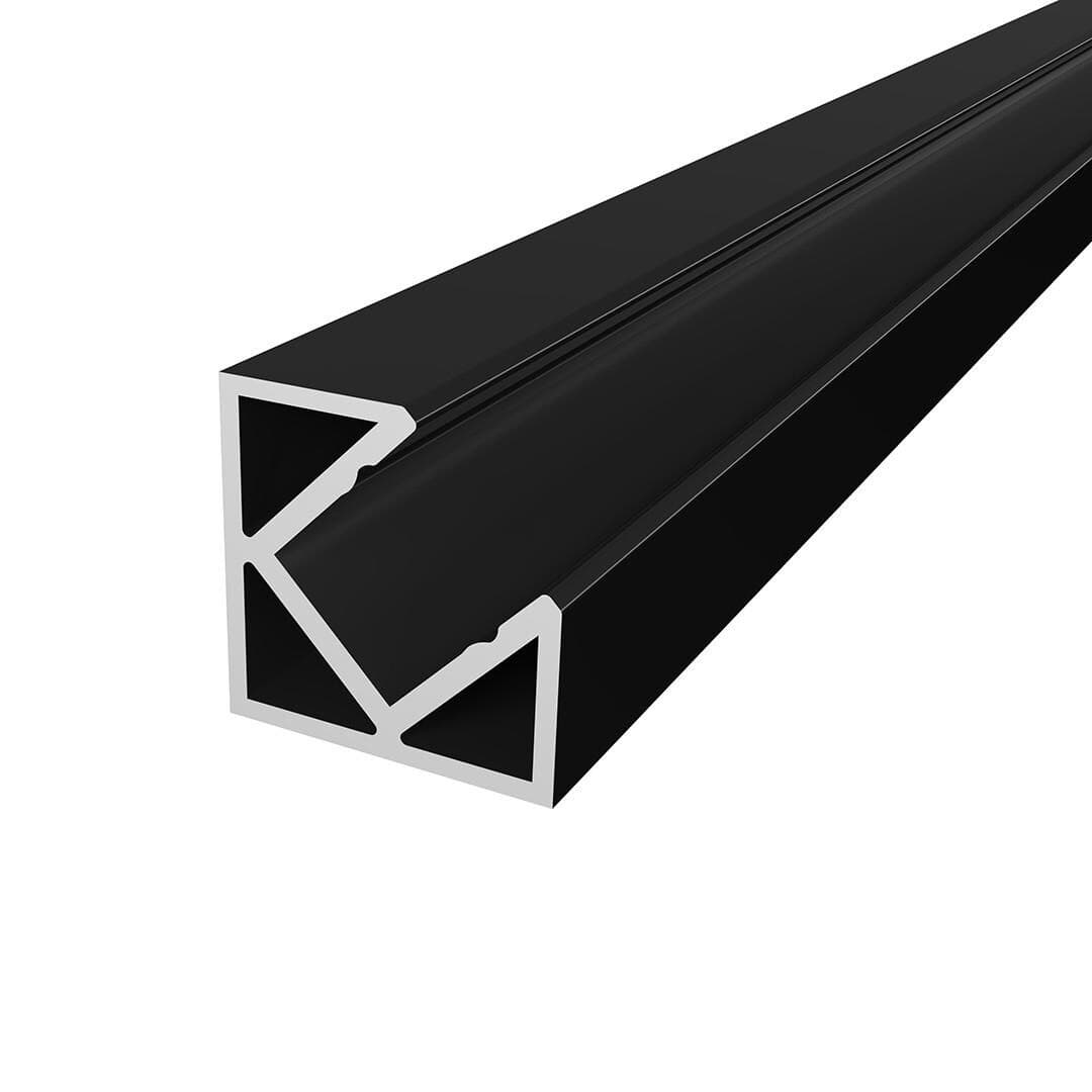 LED profil P3-5 černý mini rohový - náhled 3