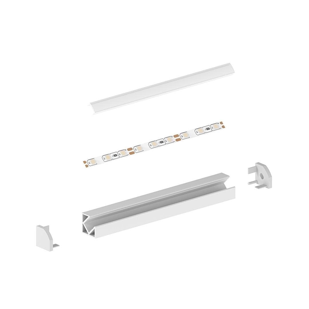 LED profil P3-5 černý mini rohový - náhled 5