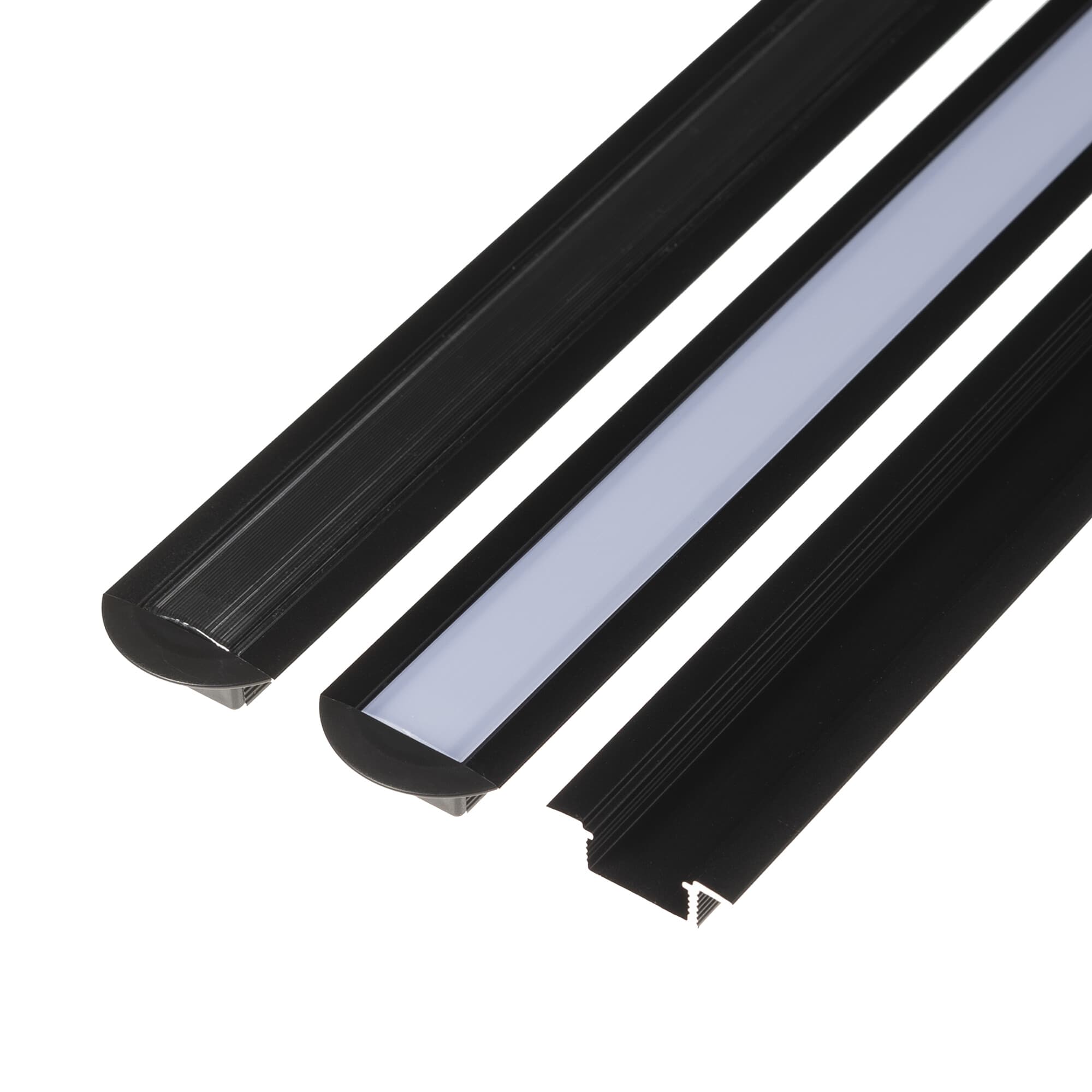 LED profil V5C - vestavný černý - náhled 3