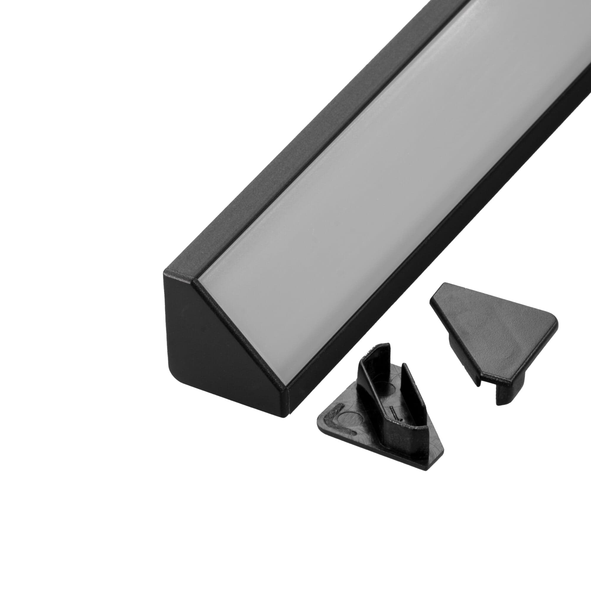 LED profil R6C černý rohový 16*16 - náhled 4