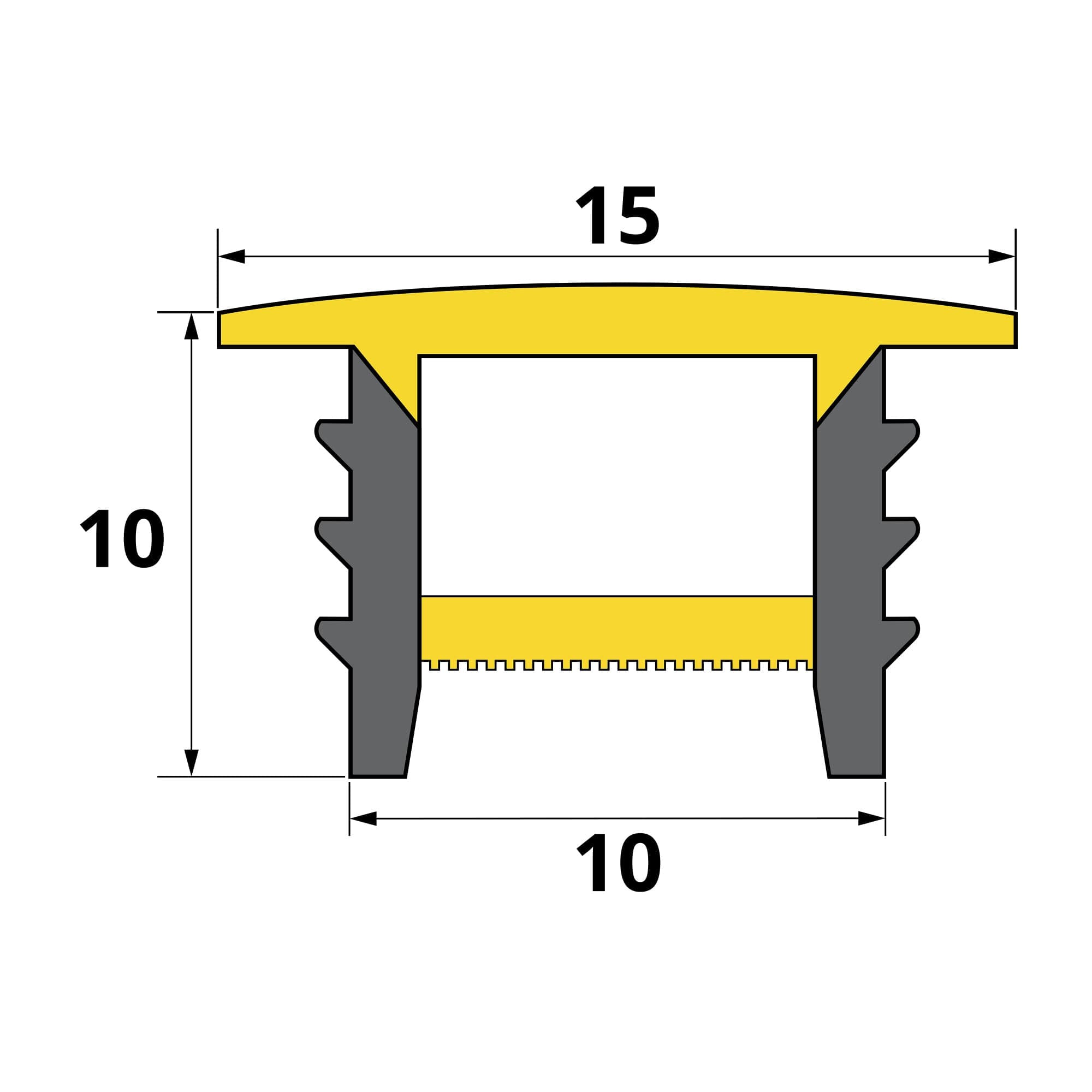 Vestavný silikonový profil VSP1010 - náhled 4