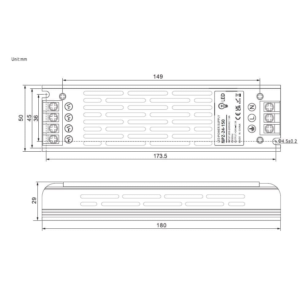 LED zdroj 12V 150W NPZ-12-150 vnitřní - náhled 4