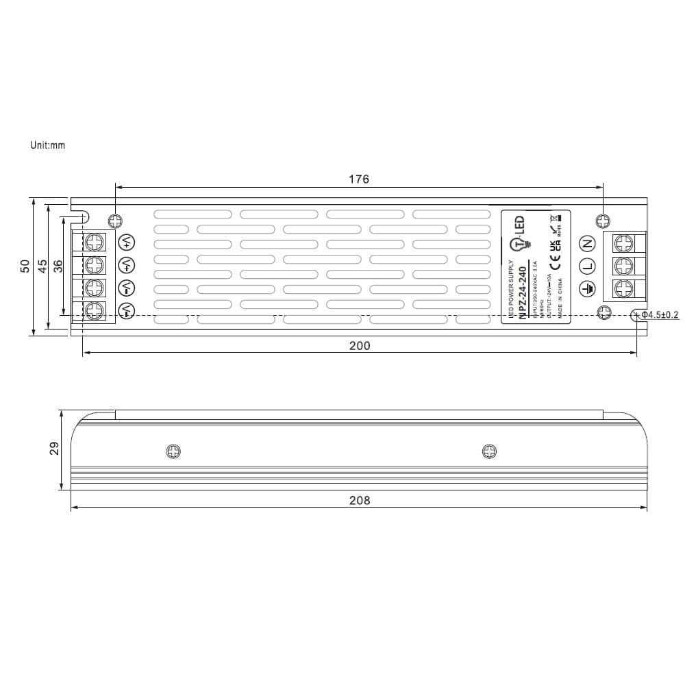LED zdroj 12V 240W NPZ-12-240 vnitřní - náhled 4