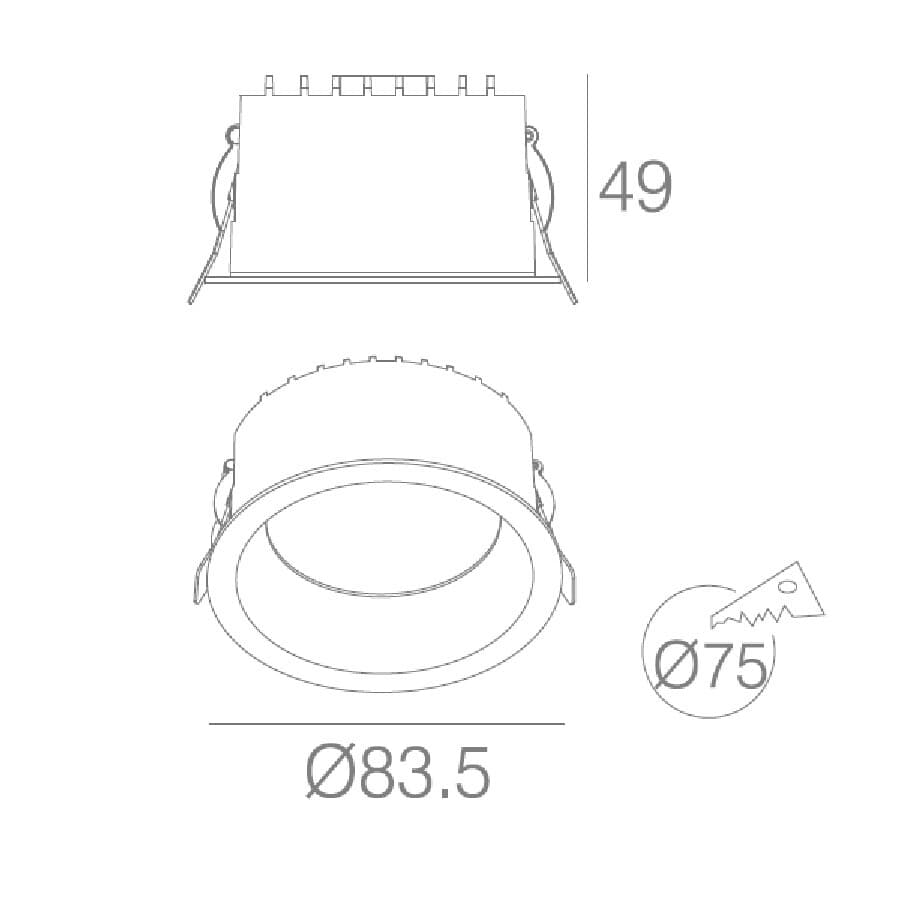 LED podhledové svítidlo IPO IP54 8W CCT bílé - náhled 2