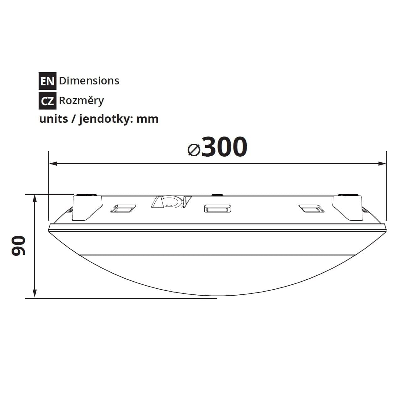 LED svítidlo DESPRE 20W CCT černé IP65 - náhled 5